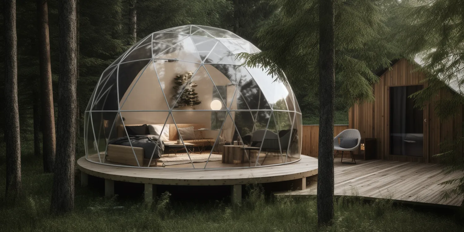 Namiot sferyczny glamping 