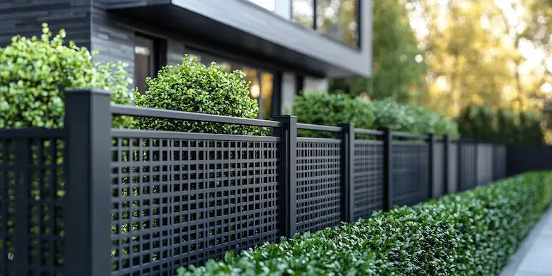 Modern Zaun aus Polen